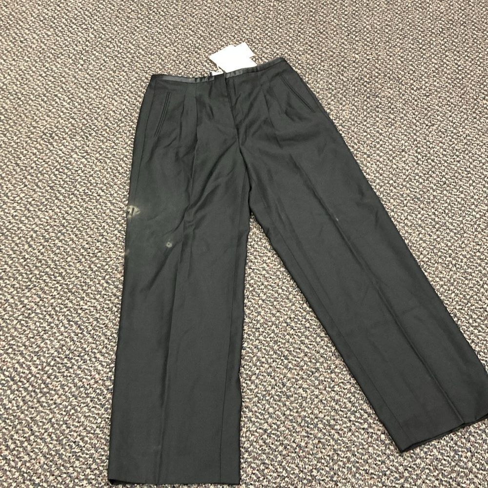 J.Crew Collection pleated wide-leg tuxedo pant in Italian wool - Picture 4 of 10